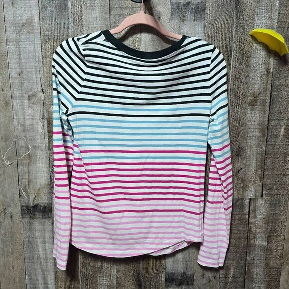 5/$25 COS Multicolor Stripe Basic Tee - Picture 2 of 4